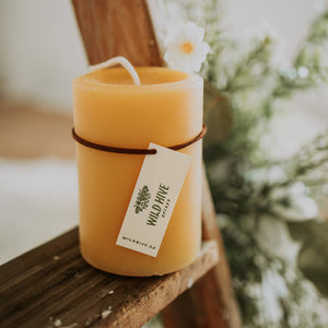 COMING SOON Classic Round Beeswax Candle - Painted Door on Main