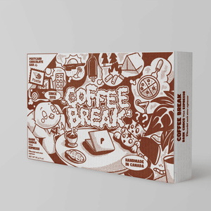 COMING SOON Coffee Break Vegan Dark Postcard Chocolate Bar - Painted Door on Main