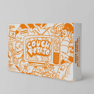 COMING SOON Couch Potato Milk Postcard Chocolate Bar - Painted Door on Main