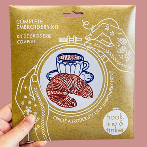 COMING SOON Croissant Complete Embroidery Kit - Painted Door on Main