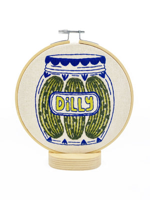 COMING SOON Dilly Pickles Complete Embroidery Kit - Painted Door on Main