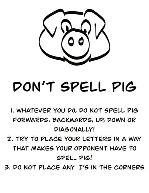 COMING SOON Don't Spell Pig Game - Painted Door on Main