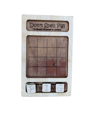 COMING SOON Don't Spell Pig Game - Painted Door on Main