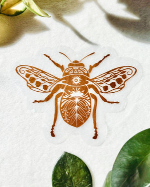 COMING SOON Honeybee Prismatic Window Cling - Painted Door on Main