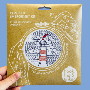 COMING SOON Lighthouse Complete Embroidery Kit - Painted Door on Main
