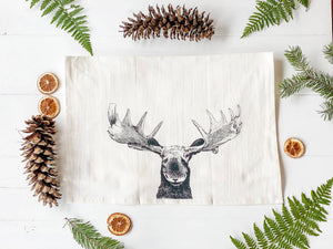 COMING SOON Moose Organic Cotton Tea Towel - Painted Door on Main