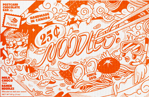 COMING SOON Ramen Noodle Milk Postcard Chocolate Bar - Painted Door on Main