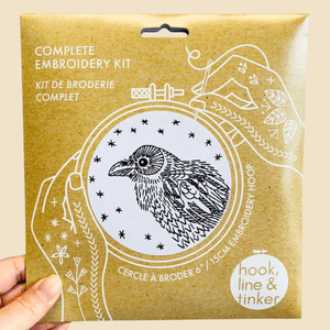 COMING SOON Raven Nevermore Complete Embroidery Kit - Painted Door on Main