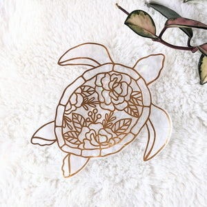 COMING SOON Sea Turtle Prismatic Window Cling - Painted Door on Main