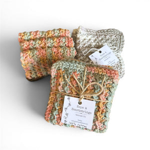 Crochet Cotton Dishcloths - Painted Door on Main