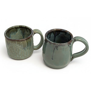 Wheel Thrown Pottery Mugs-Elizabeth's Clay Vision-Painted Door on Main