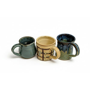 Wheel Thrown Pottery Mugs-Elizabeth's Clay Vision-Painted Door on Main