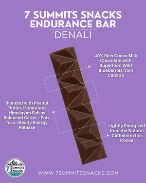 Denali Milk Chocolate Endurance Bars - 7 Summits Snacks - Painted Door on Main
