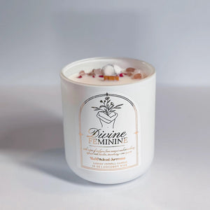 Divine Feminine Luxury Crystal Candle - Painted Door on Main