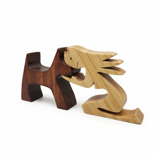 Dog Lover Interlocking Shelf Sitters - Larry Collicutt - Painted Door on Main