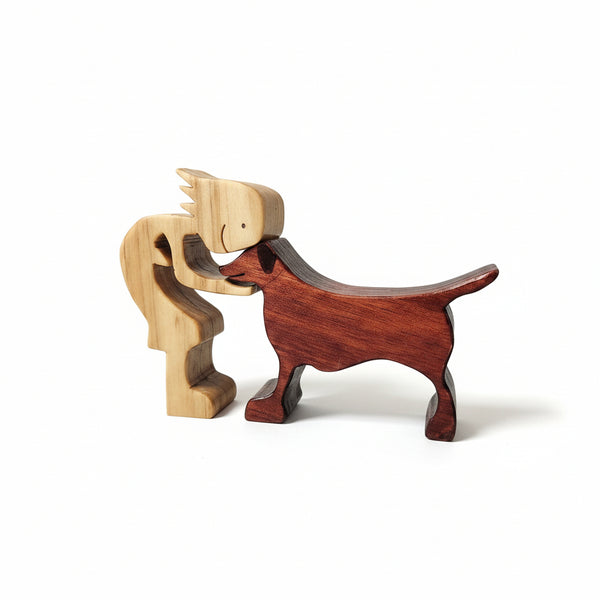 Dog Lover Interlocking Shelf Sitters - Larry Collicutt - Painted Door on Main