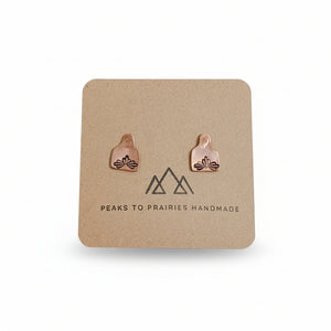 Ear Tag Earrings - Peaks to Prairies Handmade - Painted Door on Main