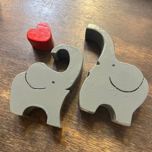 Elephant Shelf Sitter - Larry Collicutt - Painted Door on Main