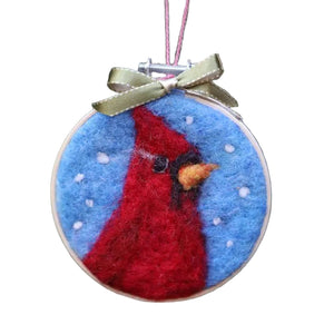 Embroidery Hoop Ornaments - Elaine Grandon Fibre Arts - Painted Door on Main