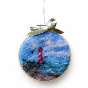 Needle Felted Hoop Ornaments - Painted Door on Main