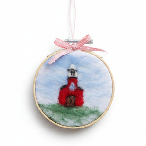 Needle Felted Hoop Ornaments - Painted Door on Main