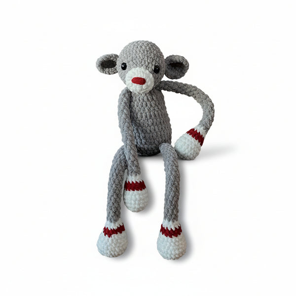 Emotional Support Sock Monkey - Willing Hands Crochet - Painted Door on Main