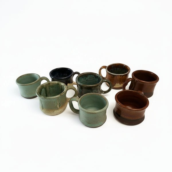Espresso/Cappuccino Cups - Elizabeth's Clay Vision - Painted Door on Main