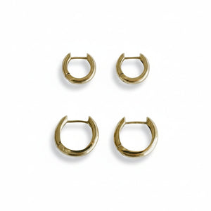Essential Gold - Plated Huggie Hoops - Painted Door on Main