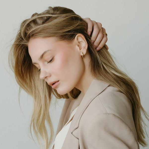 Essential Hoops - Petit Gold - Painted Door on Main