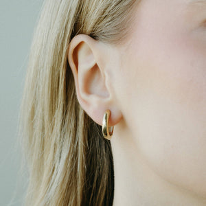 Essential Huggie Hoops - Petit Gold - Painted Door on Main