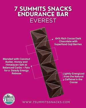 Everest Chocolate Endurance Bars - 7 Summits Snacks - Painted Door on Main