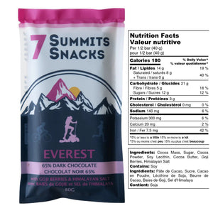 Everest Chocolate Endurance Bars - 7 Summits Snacks - Painted Door on Main