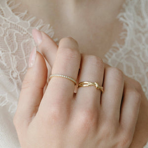 Everly Knot Ring - Petit Gold - Painted Door on Main