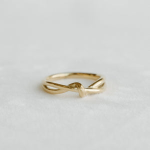 Everly Knot Ring - Petit Gold - Painted Door on Main