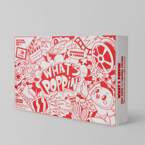 COMING SOON What's Poppin' Milk Postcard Chocolate Bar
