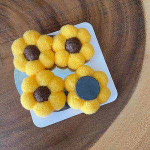 Felt Flower Magnet Set - ForgetBKnot - Painted Door on Main