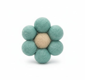 Felted Daisy Car Vent diffuser Clip - Chickadee Creations - Painted Door on Main