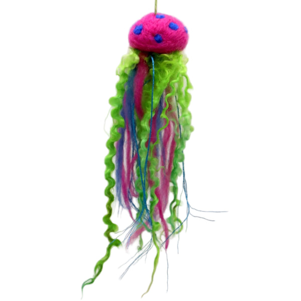 Felted Jellyfish - Elaine Grandon Fibre Arts - Painted Door on Main