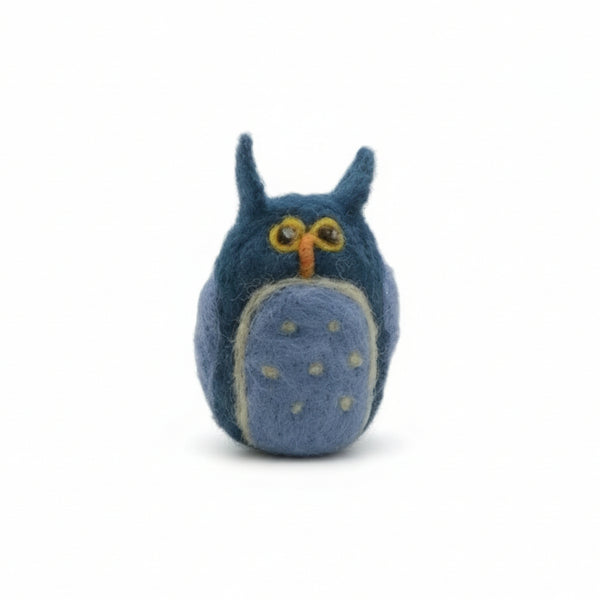 Felted Owls - Elaine Grandon Fibre Arts - Painted Door on Main