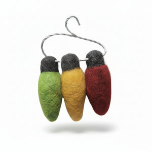 Felted Tree Ornaments - Happy Wanderers Creations - Painted Door on Main