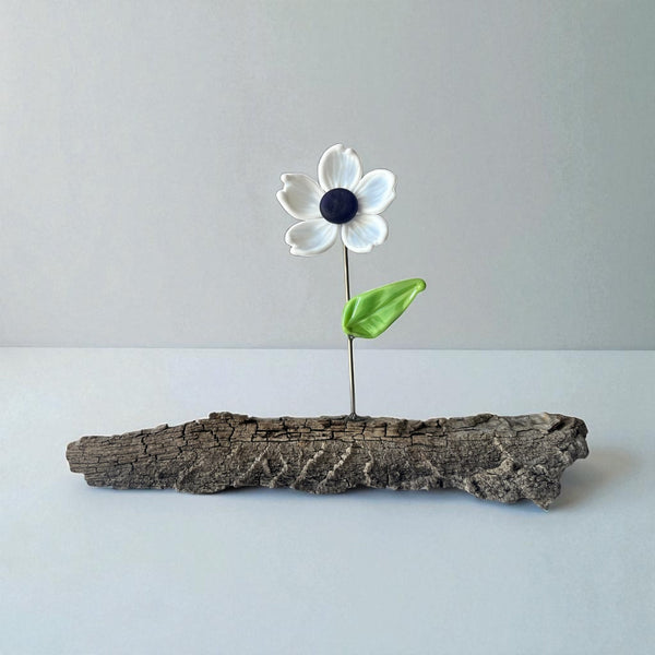 Flowers on Driftwood - Gaia's Glasswear - Painted Door on Main