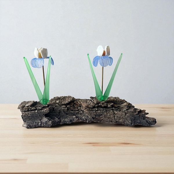 Flowers on Driftwood - Gaia's Glasswear - Painted Door on Main