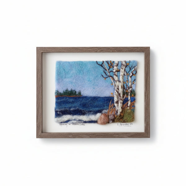 Framed Felted Art - Elaine Grandon Fibre Arts - Painted Door on Main