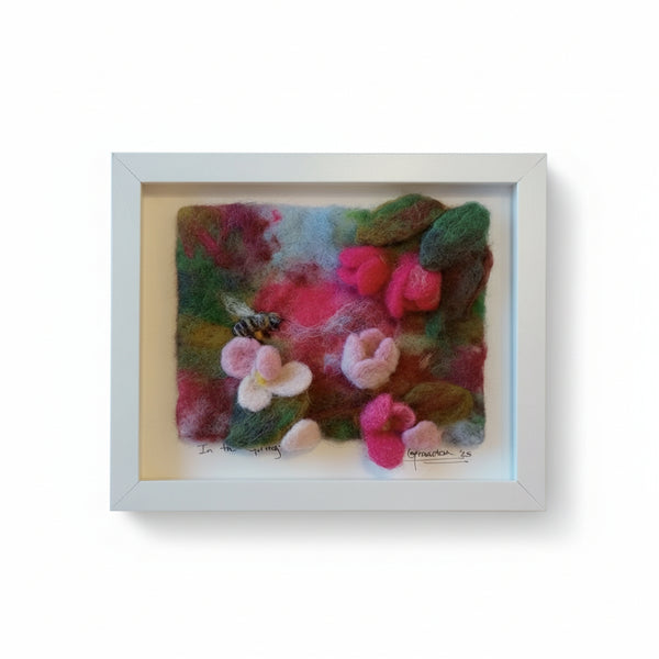 Framed Felted Art - Elaine Grandon Fibre Arts - Painted Door on Main