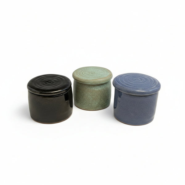 French Butter Dish - Elizabeth's Clay Vision - Painted Door on Main