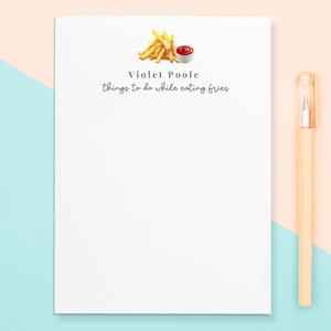 Fries Notepad – Personalized - Painted Door on Main