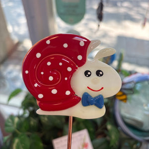 Fused Snail Plant Picks - Painted Door on Main