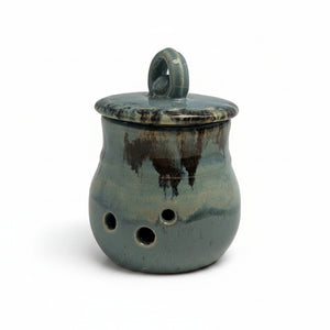 Garlic Pots - Elizabeth's Clay Vision - Painted Door on Main