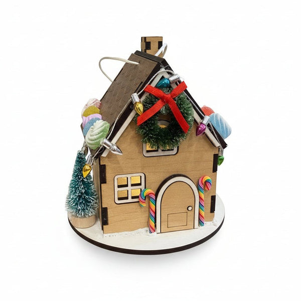 Gingerbread House DIY Kit - Noodle Art - Painted Door on Main