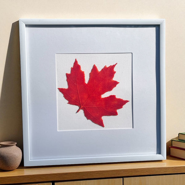 Glass Maple Leaf - Gaia's Glasswear - Painted Door on Main